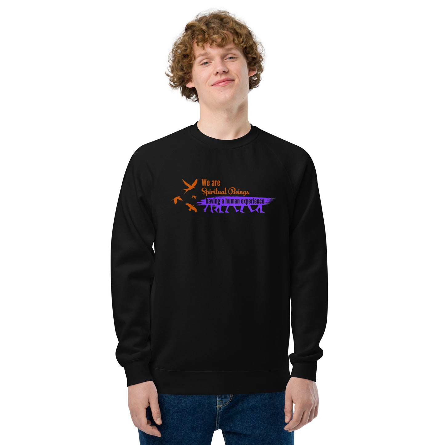 Unique raglan sweatshirt