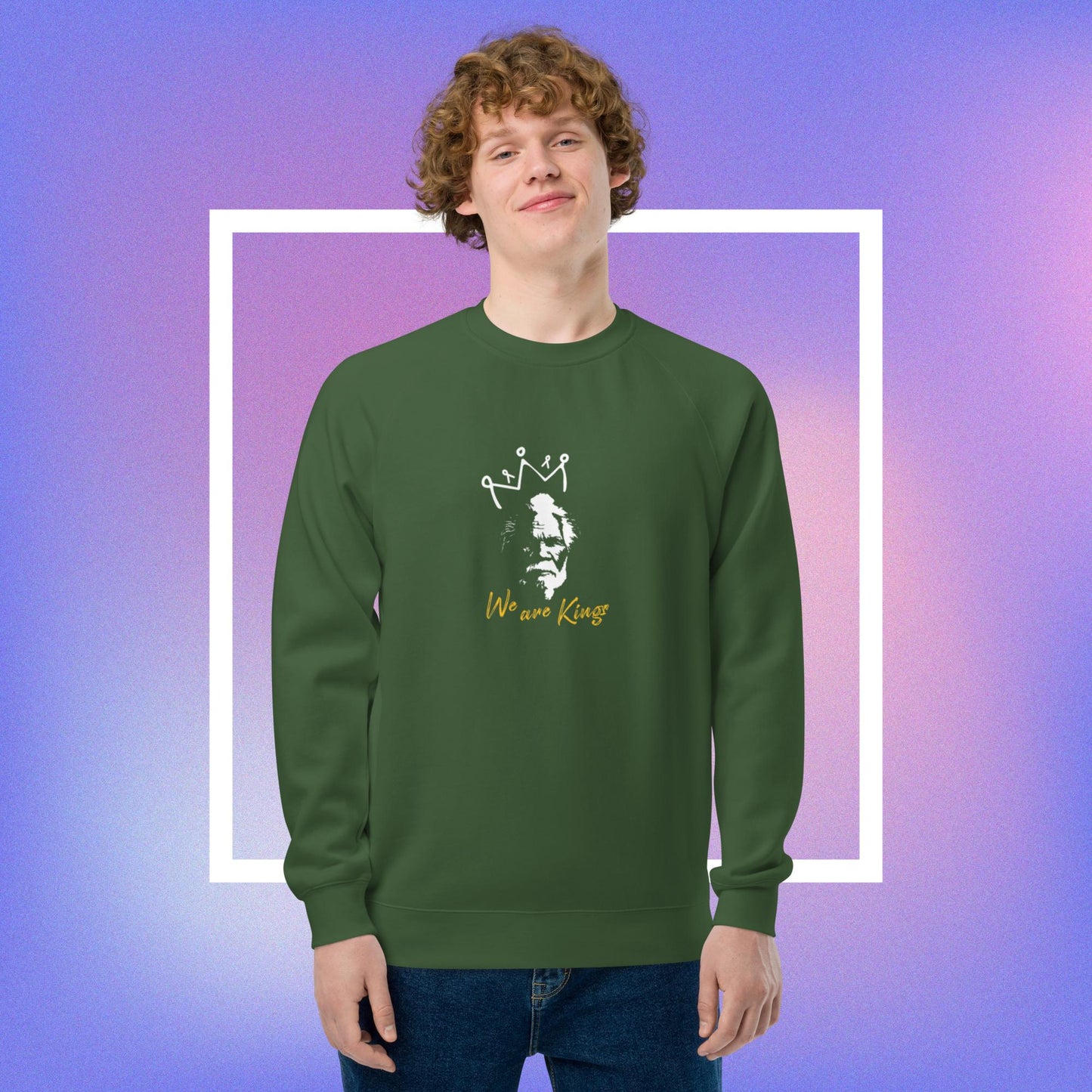 Unique raglan sweatshirt