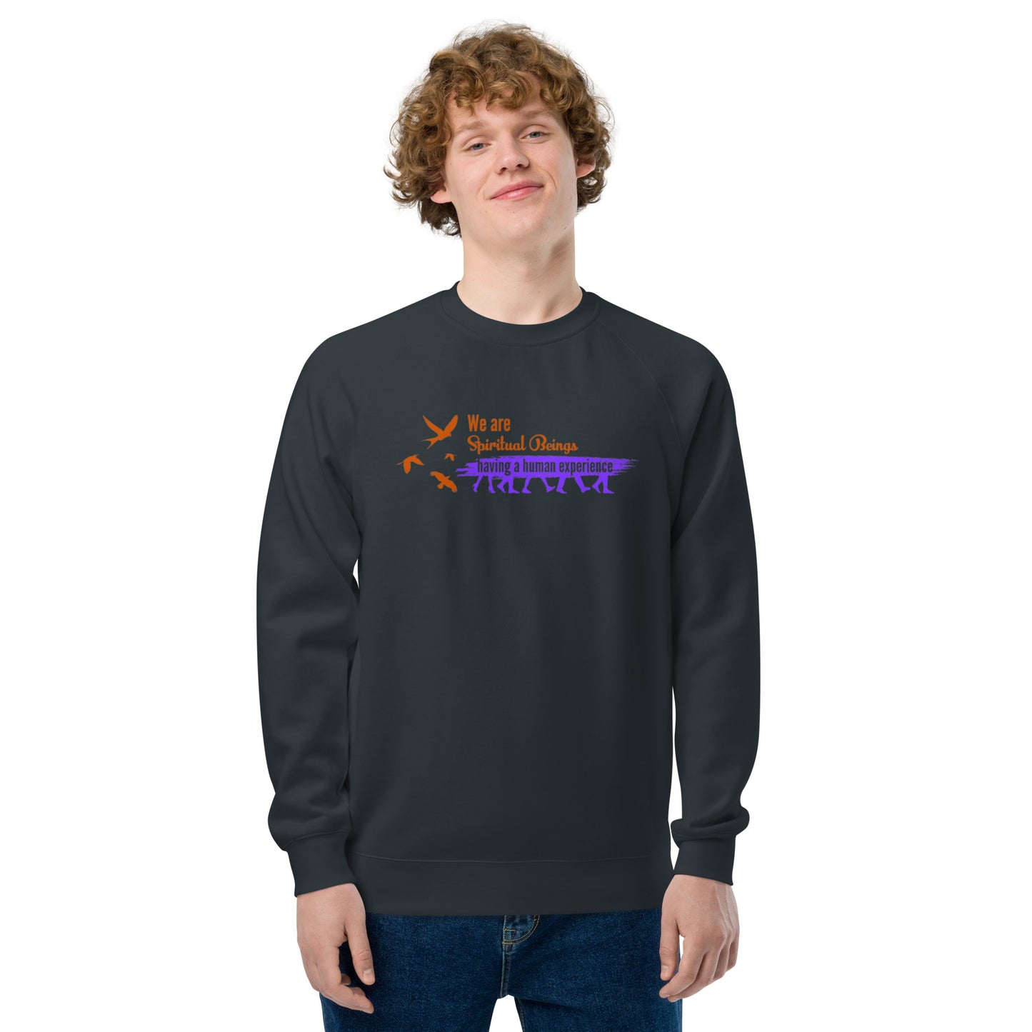 Unique raglan sweatshirt