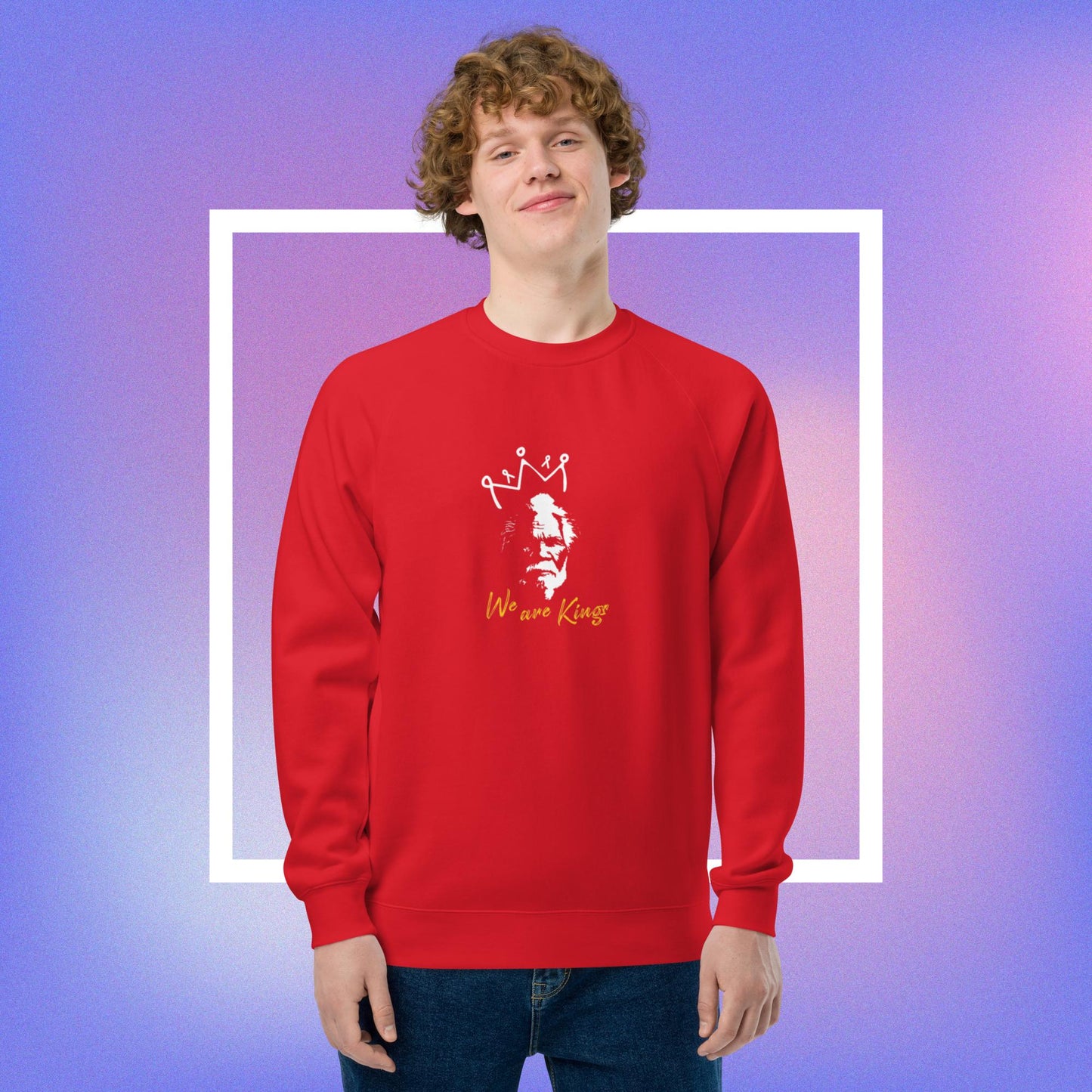 Unique raglan sweatshirt