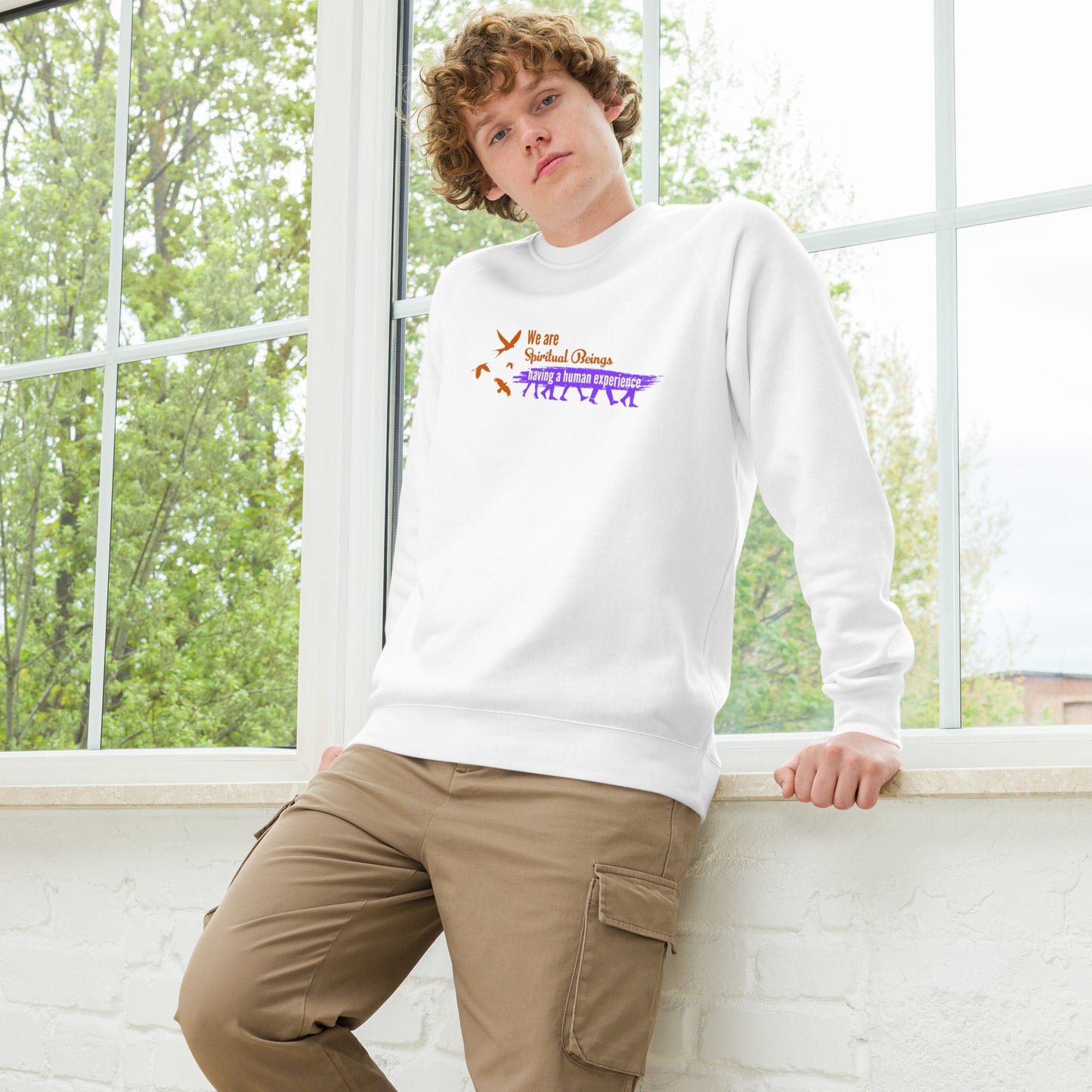 Unique raglan sweatshirt