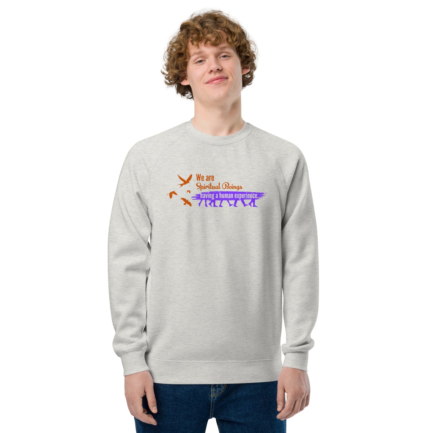 Unique raglan sweatshirt